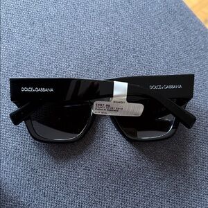 Dolce & Gabbana Glossy Black Sunglasses